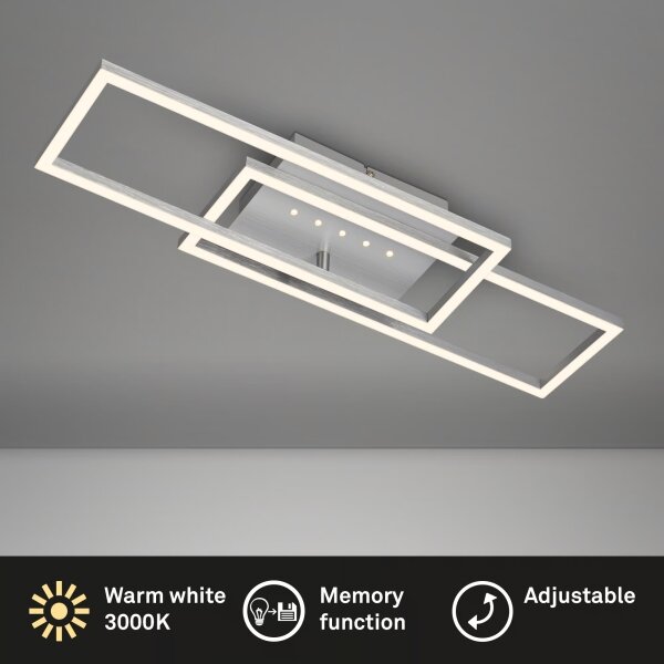 Brilo - Димируемо таванно LED осветително тяло LED/30W/230V 3000K матов хром
