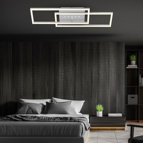 Brilo - Димируемо таванно LED осветително тяло LED/30W/230V 3000K матов хром