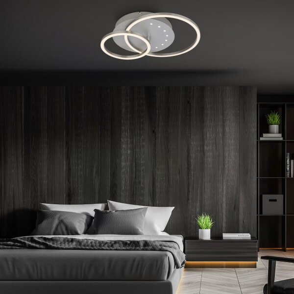 Brilo - Димируемо LED таванно осветително тяло LED/26W/230V 3000K матов хром