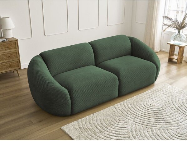 Зелен диван от рипсено кадифе 250 cm Tina – Bobochic Paris