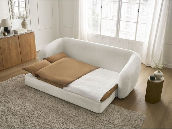 Бежов шенилов сгъваем диван 228 cm Neyo – Bobochic Paris