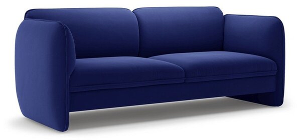Син кадифен диван 204 cm Georgia – Micadoni