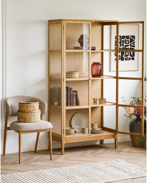 Червена стъклена ръчна изработка ваза (височина 21 cm) – House Nordic