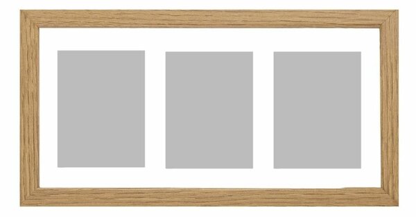 Рамка за снимки Alexandra House Living Бежов Дървен Дървен MDF 10 x 15 cm 43 x 22 x 2 cm Троен