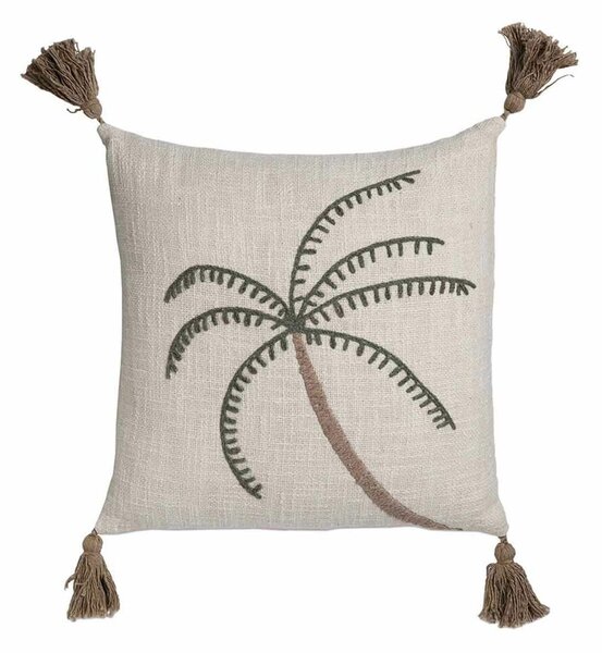 Възглавница Alexandra House Living PALM Зелен Бежов 50 x 1 x 50 cm