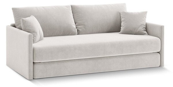 Бежов кадифен сгъваем диван 209 cm Shannon – Cosmopolitan Design