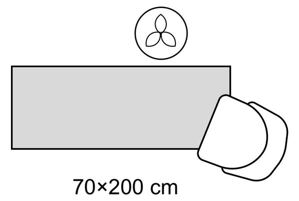Кремава/в естествен цвят двустранна/ръчно изработена ютена пътека 70x200 cm Jutta – Hanse Home