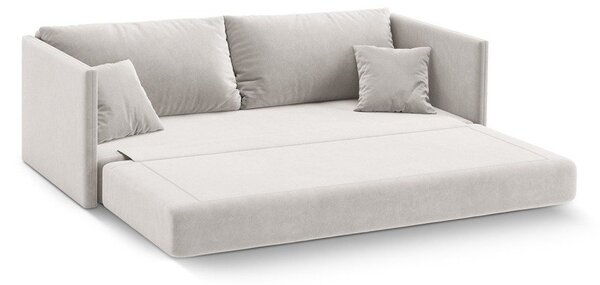 Бежов кадифен сгъваем диван 209 cm Shannon – Cosmopolitan Design