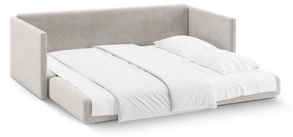 Бежов кадифен сгъваем диван 209 cm Shannon – Cosmopolitan Design