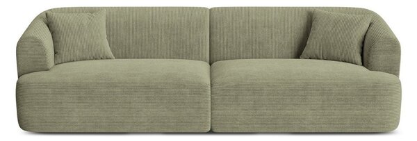 Зелен диван от рипсено кадифе 255 cm Campi – Cosmopolitan Design