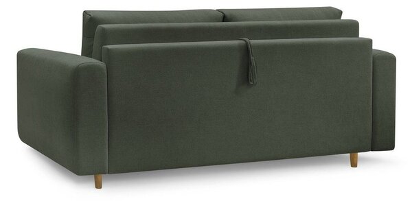 Зелен диван за ежедневно спане/сгъваем 220 cm Cocoone – Bobochic Paris