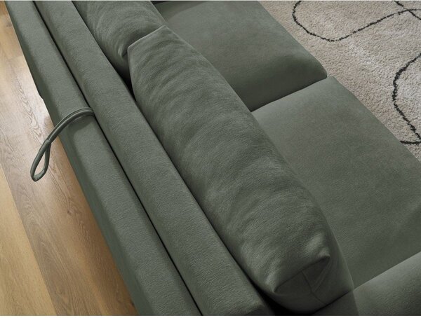 Зелен диван за ежедневно спане/сгъваем 220 cm Cocoone – Bobochic Paris