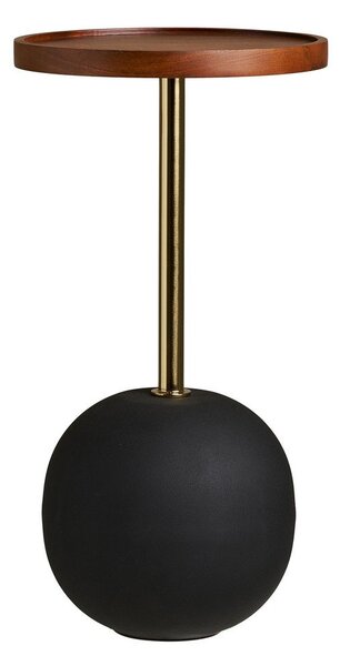 Кръгла странична масичка с дъска от мангово дърво ø 30 cm Sirone – House Nordic
