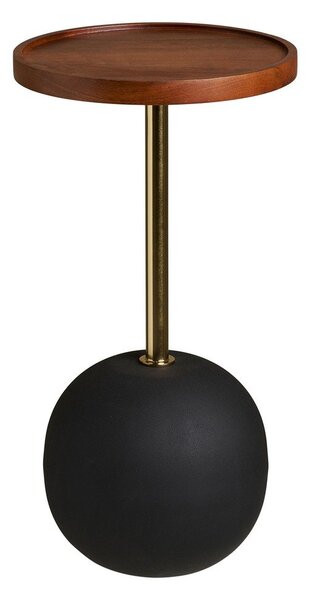 Кръгла странична масичка с дъска от мангово дърво ø 30 cm Sirone – House Nordic