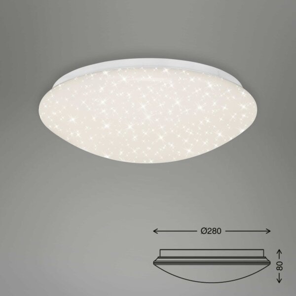 Briloner 3373-016 -LED димируема таванна лампа STARRY LED/15W/230V 3000-6500K + дистанционно управление