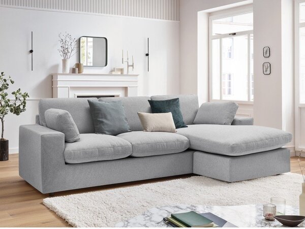 Светлосив ъглов диван Belair – Bobochic Paris