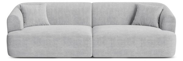 Светлосив диван от рипсено кадифе 255 cm Campi – Cosmopolitan Design