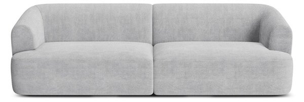 Светлосив диван от рипсено кадифе 255 cm Campi – Cosmopolitan Design