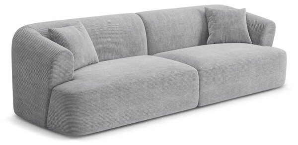 Светлосив диван от рипсено кадифе 255 cm Campi – Cosmopolitan Design
