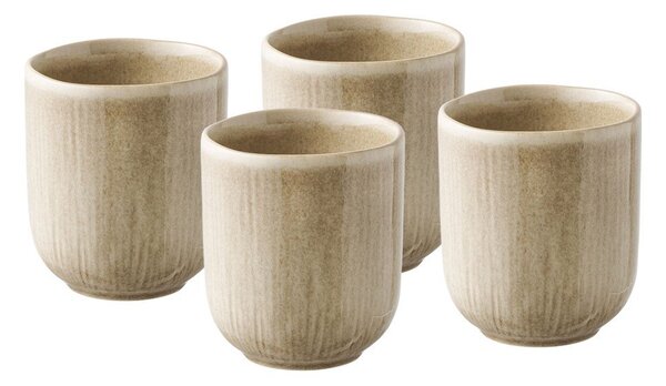 Бежови глинени чаши в комплект 4 бр. 360 ml Viola – House Nordic