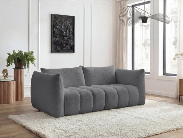 Сив диван от прежда с примки от букле 234 cm Azra – Bobochic Paris