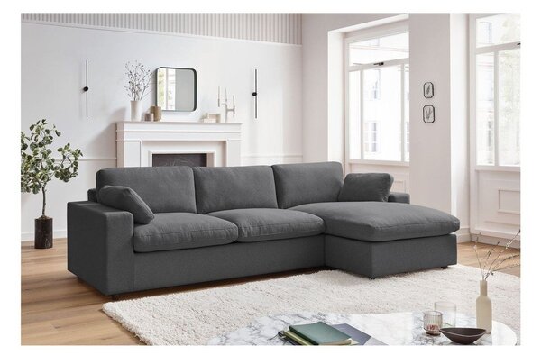 Тъмносив ъглов диван Belair – Bobochic Paris