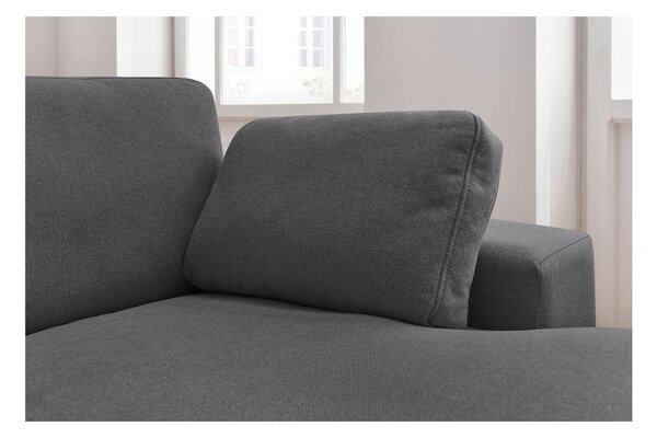 Тъмносив ъглов диван Belair – Bobochic Paris