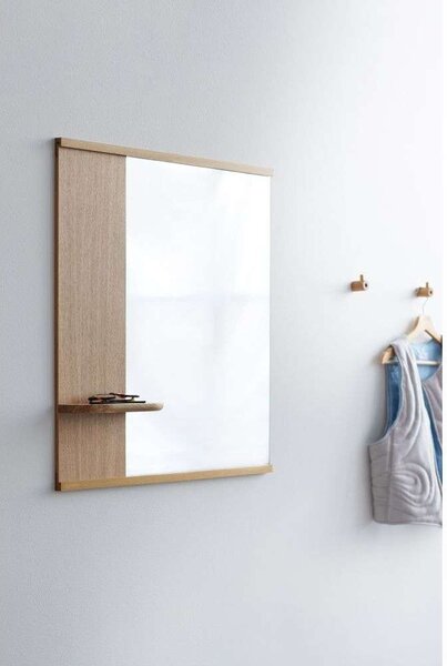 Moebe - Mirror With A Shelf Огледало 70cm Дъб Moebe