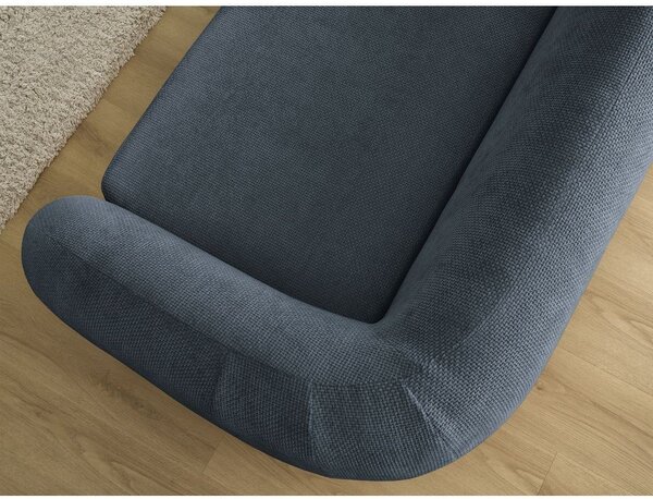 Тъмносин шенилов сгъваем диван 228 cm Neyo – Bobochic Paris