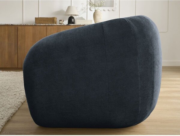 Тъмносин шенилов сгъваем диван 228 cm Neyo – Bobochic Paris