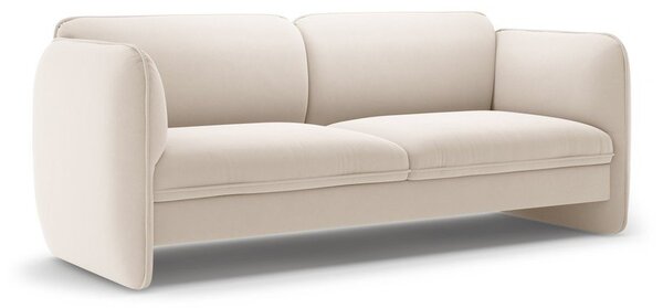 Кремав кадифен диван 204 cm Georgia – Micadoni