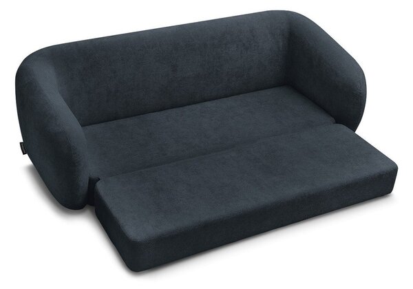 Тъмносин шенилов сгъваем диван 228 cm Neyo – Bobochic Paris