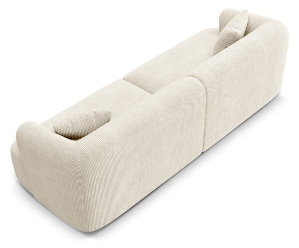 Бежов диван от рипсено кадифе 255 cm Campi – Cosmopolitan Design