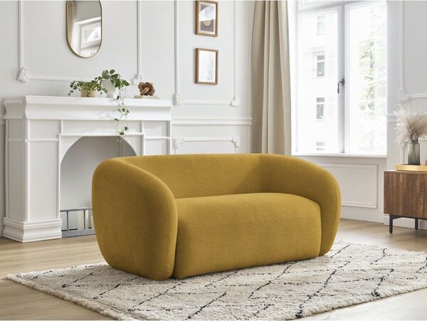 Жълт шенилов диван 160 cm Celine – Bobochic Paris