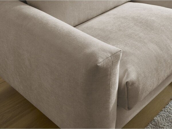 Кафяво-сив диван за ежедневно спане/сгъваем 220 cm Cocoone – Bobochic Paris
