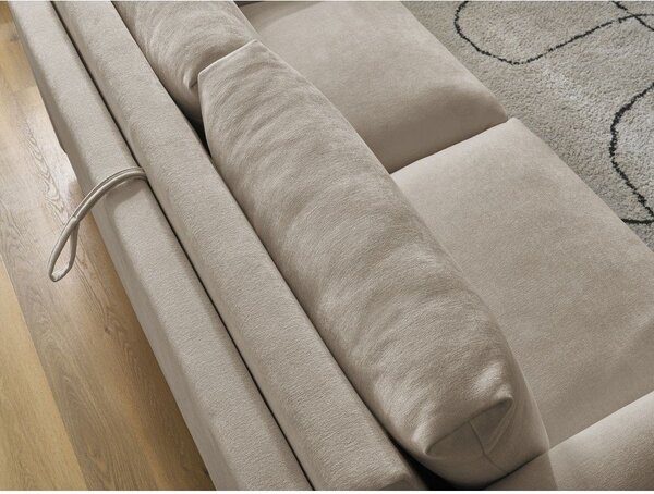 Кафяво-сив диван за ежедневно спане/сгъваем 220 cm Cocoone – Bobochic Paris