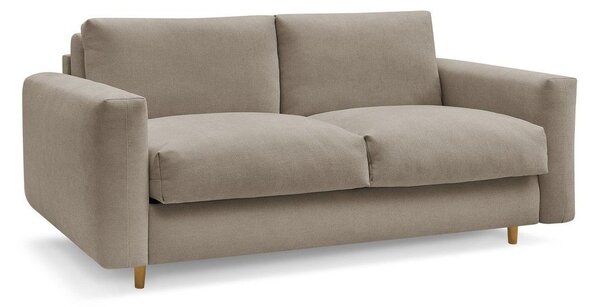 Кафяво-сив диван за ежедневно спане/сгъваем 220 cm Cocoone – Bobochic Paris