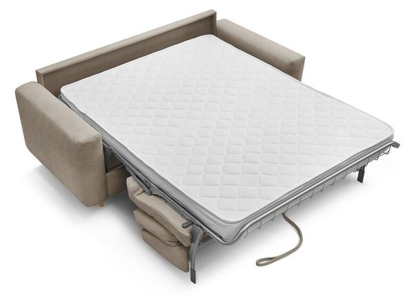 Кафяво-сив диван за ежедневно спане/сгъваем 220 cm Cocoone – Bobochic Paris