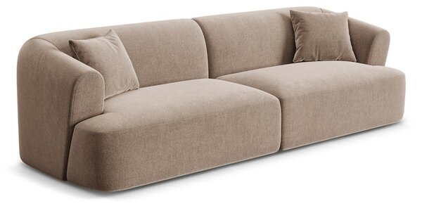 Светлокафяв кадифен диван 255 cm Campi – Cosmopolitan Design
