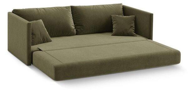 Зелен кадифен сгъваем диван 209 cm Shannon – Cosmopolitan Design