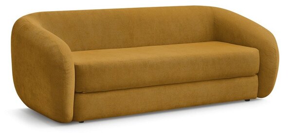 Шенилов сгъваем диван в цвят горчица 228 cm Neyo – Bobochic Paris