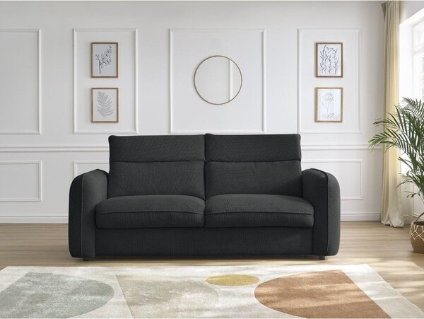 Черен диван 216 cm Achille – Bobochic Paris