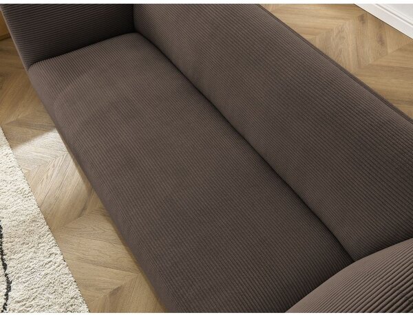 Кафяв диван от рипсено кадифе 242 cm Giorgia – Bobochic Paris