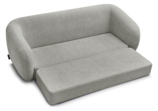 Светлосив шенилов сгъваем диван 228 cm Neyo – Bobochic Paris