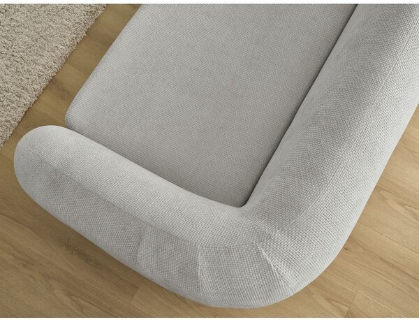 Светлосив шенилов сгъваем диван 228 cm Neyo – Bobochic Paris