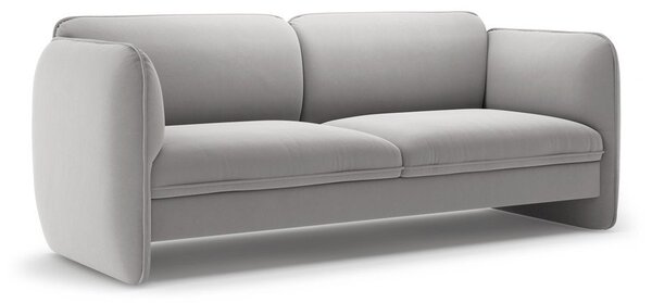 Светлосив кадифен диван 204 cm Georgia – Micadoni