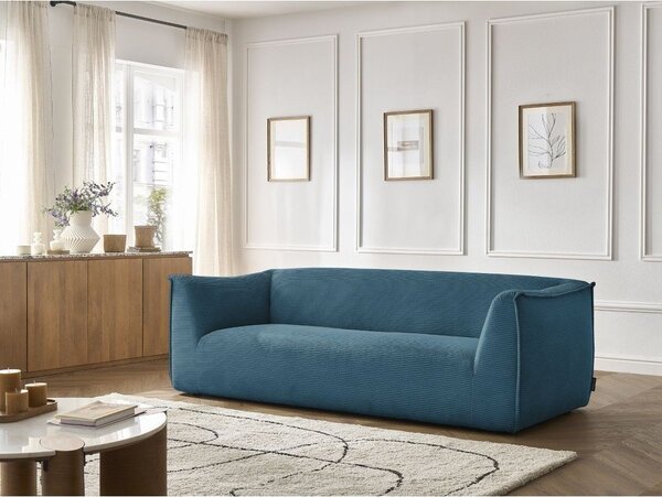 Син диван от рипсено кадифе 242 cm Giorgia – Bobochic Paris