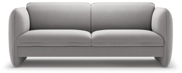 Светлосив кадифен диван 204 cm Georgia – Micadoni