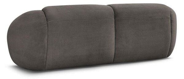 Кафяво-сив диван от рипсено кадифе 250 cm Tina – Bobochic Paris