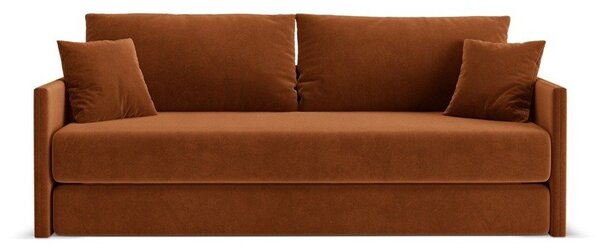Теракотен кадифен сгъваем диван 209 cm Shannon – Cosmopolitan Design